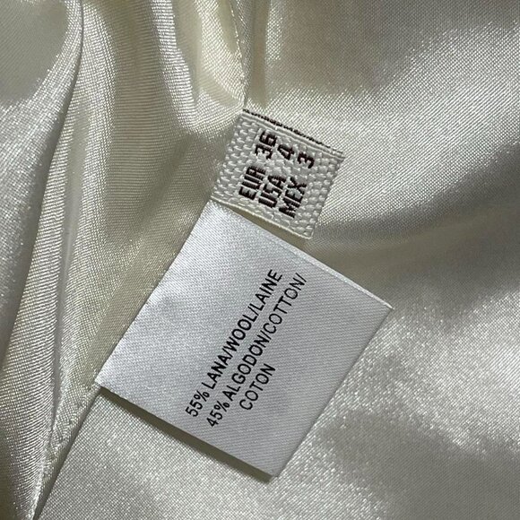 Vintage retro bohemian wool blend elegant blazer jacket - Picture 6 of 7